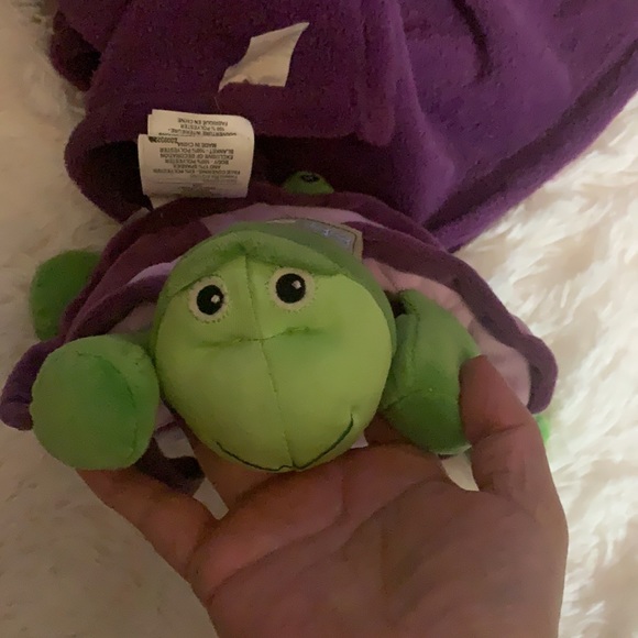 Zoobies Baby Child Security Blanket Tama the Tortoise - Picture 6 of 11